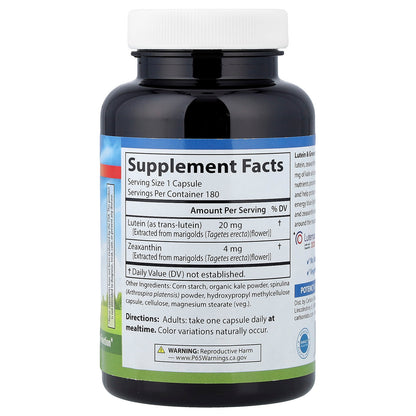 Carlson Lutein & Greens, 180 Vegetarian Capsules - view 2