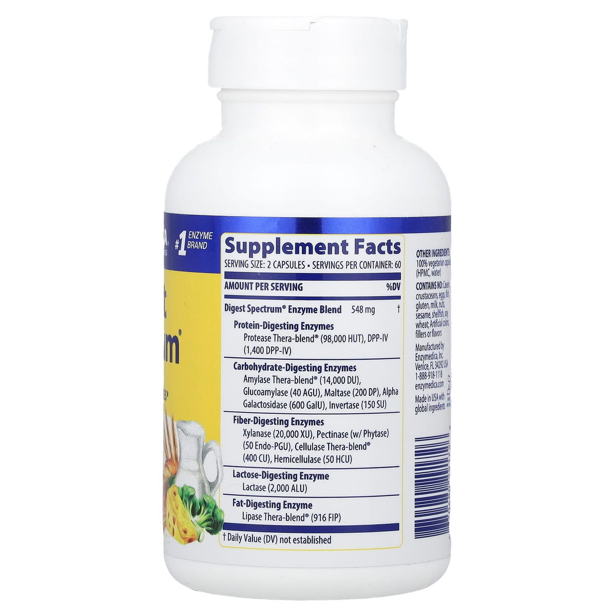 Enzymedica Digest Spectrum, 120 Capsules - view 2