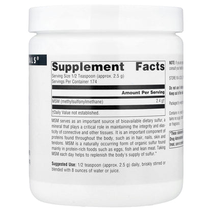Source Naturals MSM Powder, 453.6 g (16 oz) - view 2