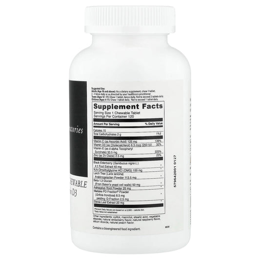 DaVinci Laboratories Immuno-DMG Chewable Elderberry & Vitamin D3, 120 Tablets - view 2