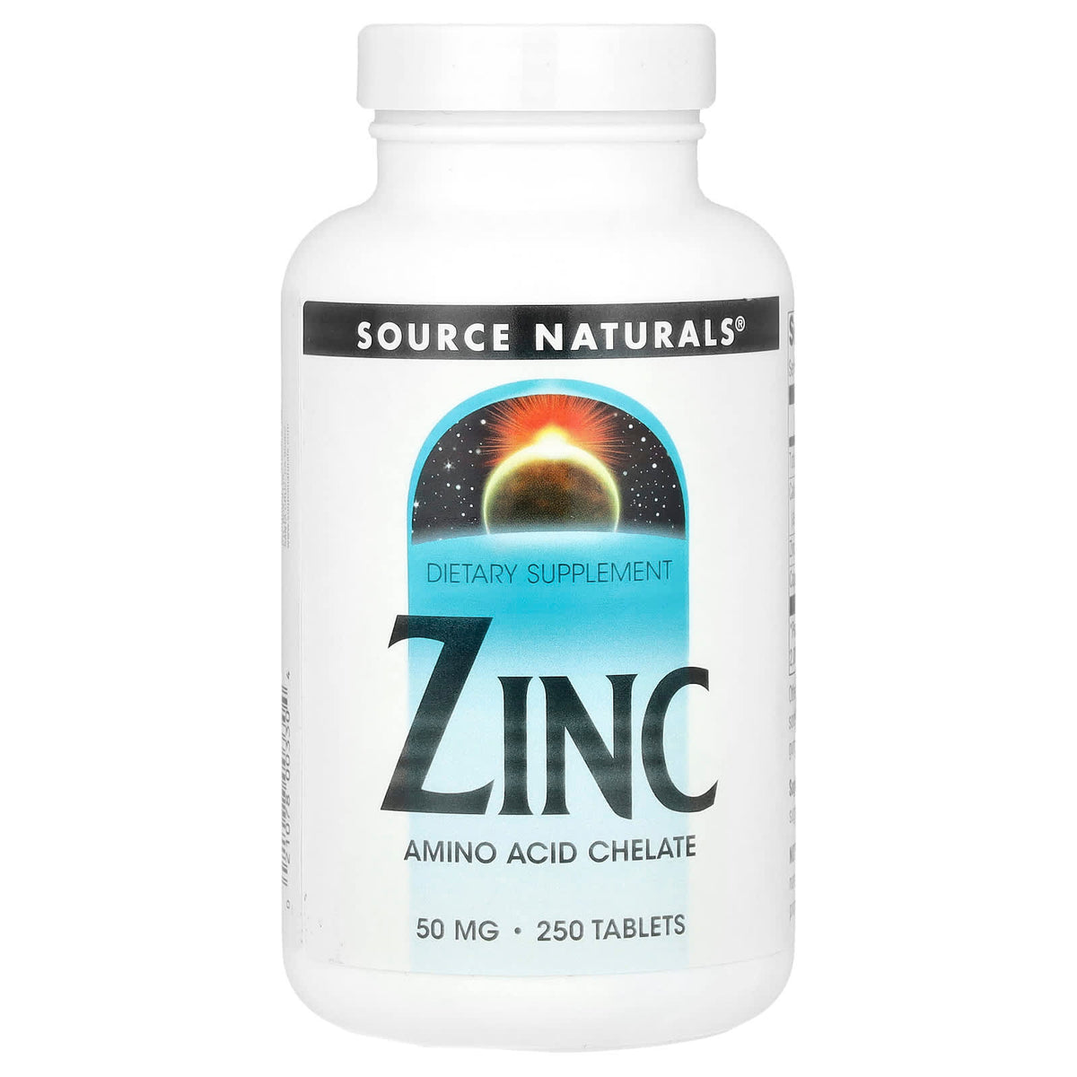 Source Naturals Zinc 50 mg, 250 Tablets — product view