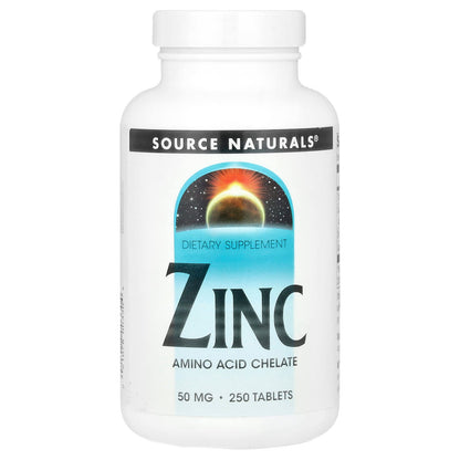 Source Naturals Zinc 50 mg, 250 Tablets