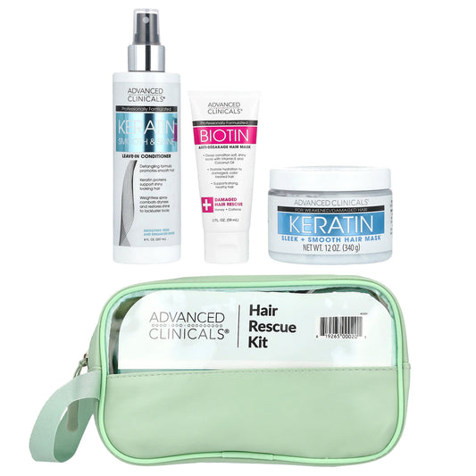 Advanced Clinicals Hair Rescue Kit, 4 Items