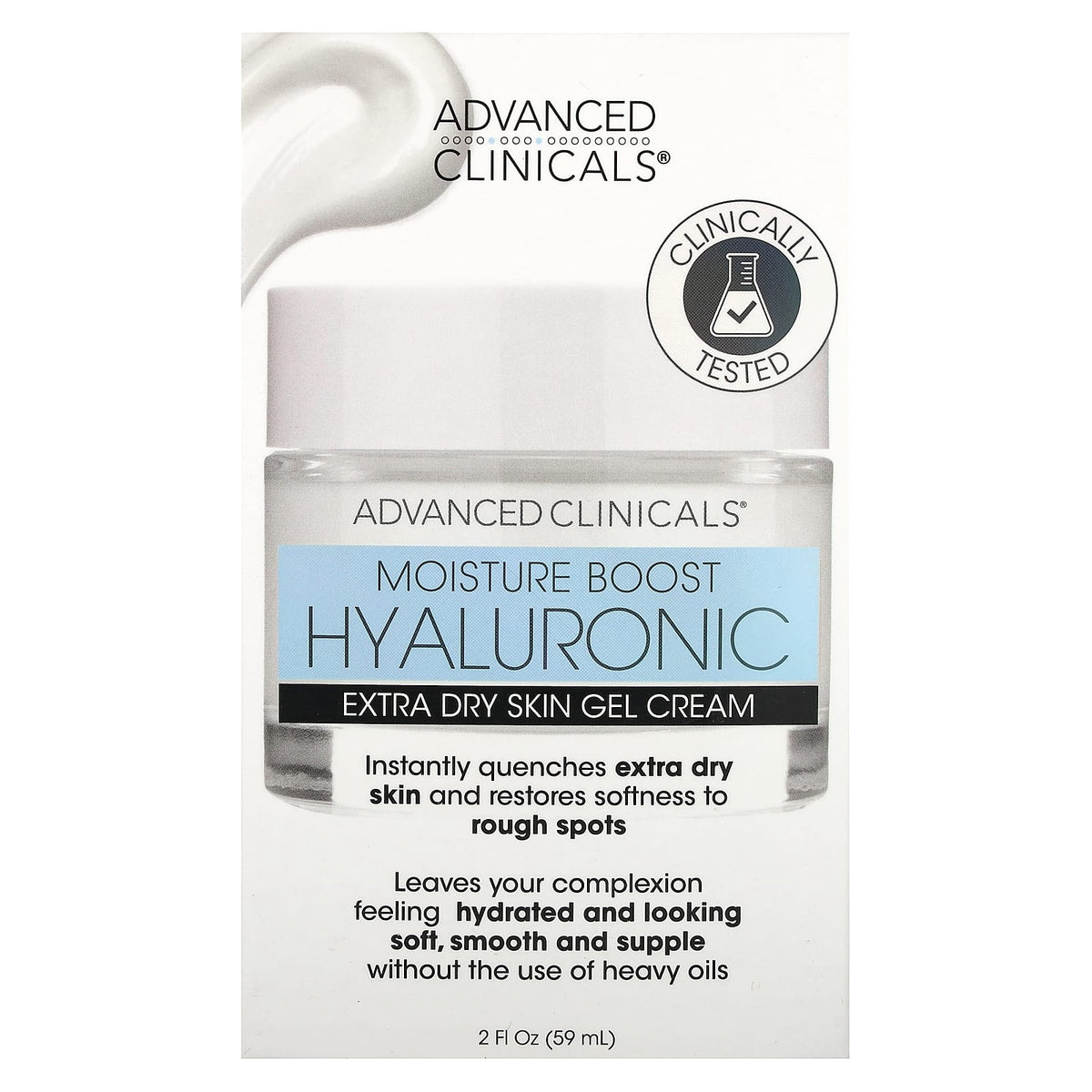 Advanced Clinicals Moisture Boost Hyaluronic Gel Cream 59 ml (2 fl oz) — alternate product view