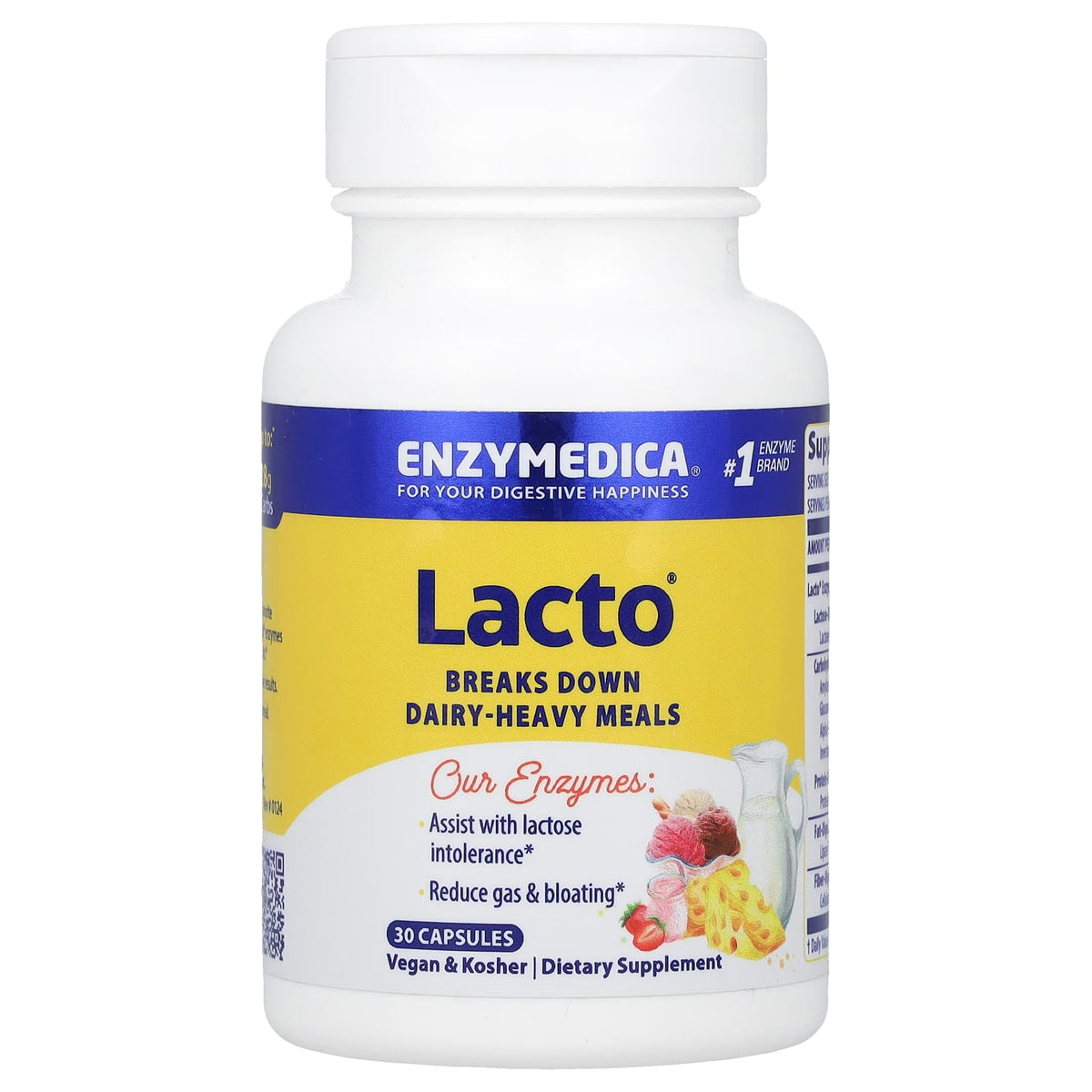 Enzymedica Lacto, 30 Capsules