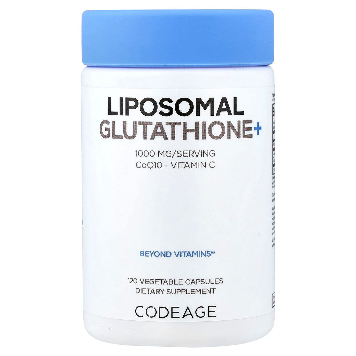 Codeage Liposomal Glutathione+, 120 Vegetable Capsules — product view