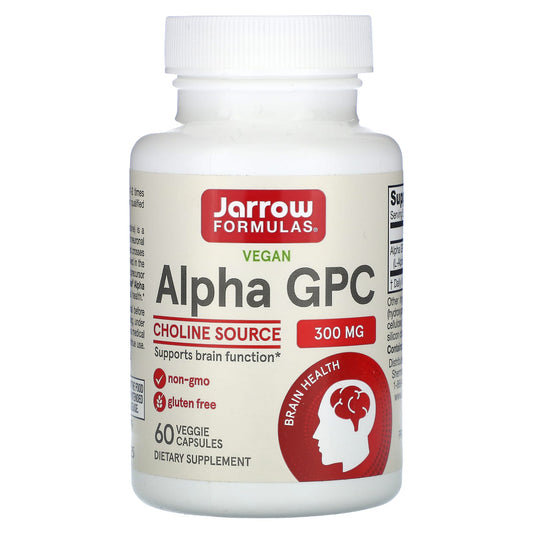 Jarrow Formulas Vegan Alpha GPC, 300 mg, 60 Veggie Capsules