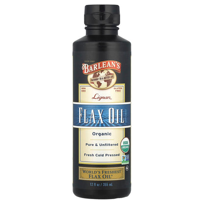 Barlean's Organic Lignan Flax Oil, 355 ml (12 fl oz)