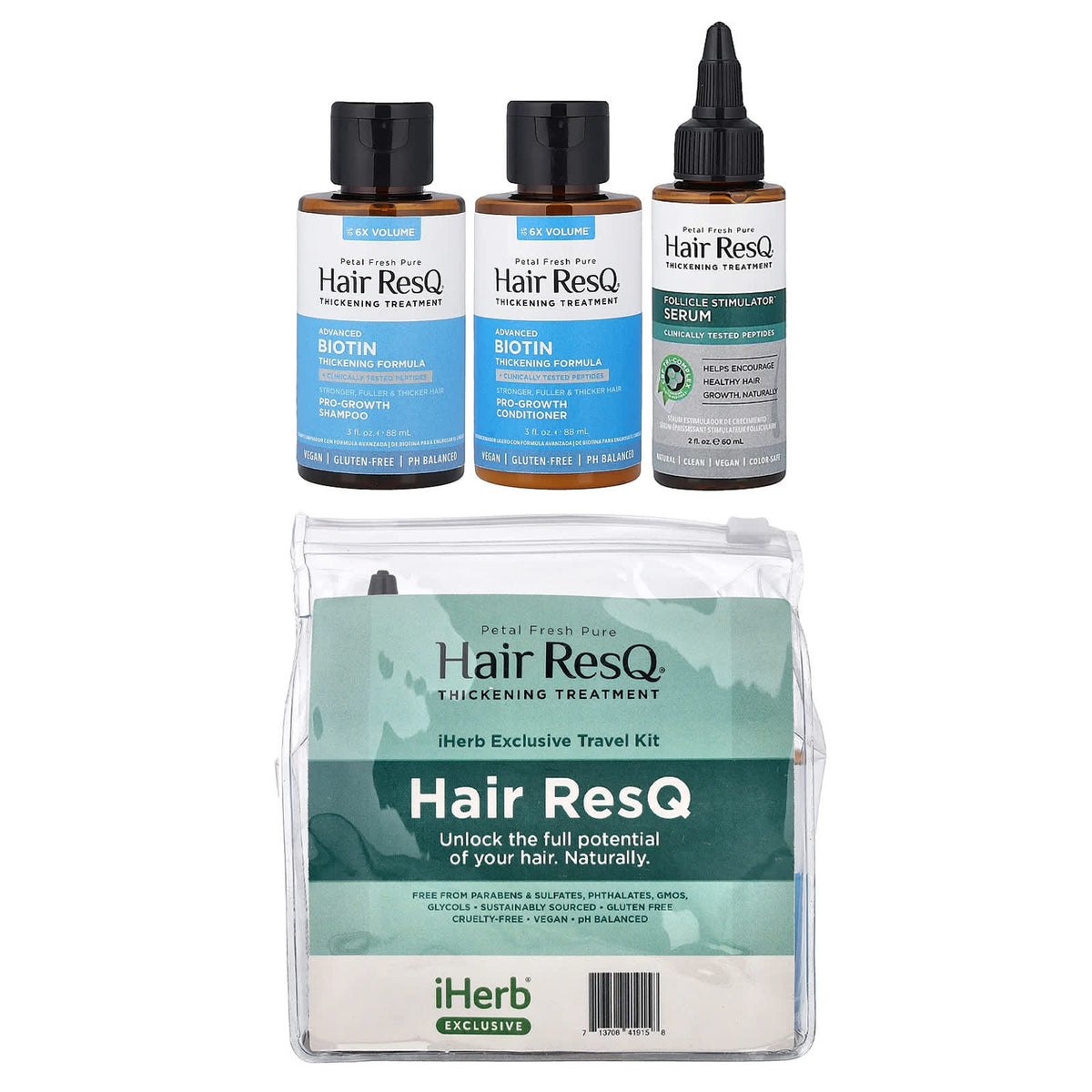 Petal Fresh Hair ResQ Thickening Treatment Travel Kit 4 Piece — product view