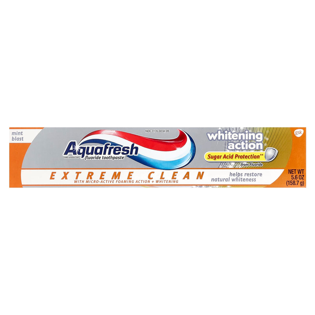 Aquafresh Extreme Clean Fluoride Toothpaste, Whitening, Mint Blast, 158.7 g - view 2
