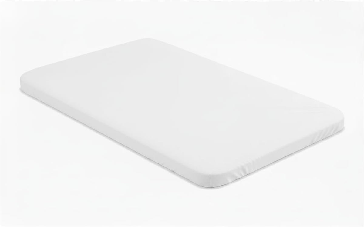 SheetWorld Fitted Bassinet Sheet 12 x 29 Inch, White Cotton Jersey - view 3