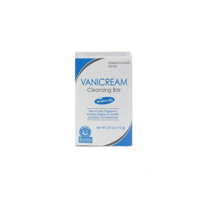 Vanicream Cleansing Bar For Sensitive Skin, Unscented 3.9 Ounce (Pack of 2)