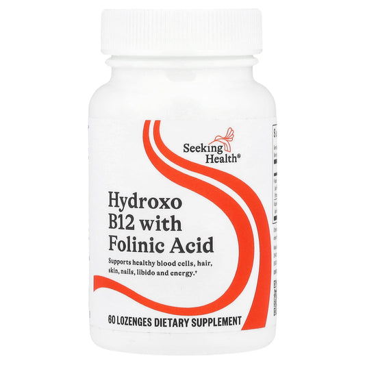 Seeking Health Hydroxo B12 with Folinic Acid, 60 Lozenges
