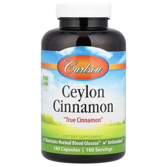 Carlson Ceylon Cinnamon 500 mg, 180 Capsules