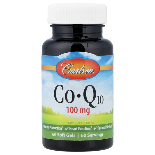 Carlson CoQ10 100 mg, 60 Soft Gels