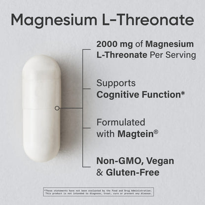 Sports Research Magtein Magnesium L-Threonate, 666 mg, 90 Veggie Capsules - view 3