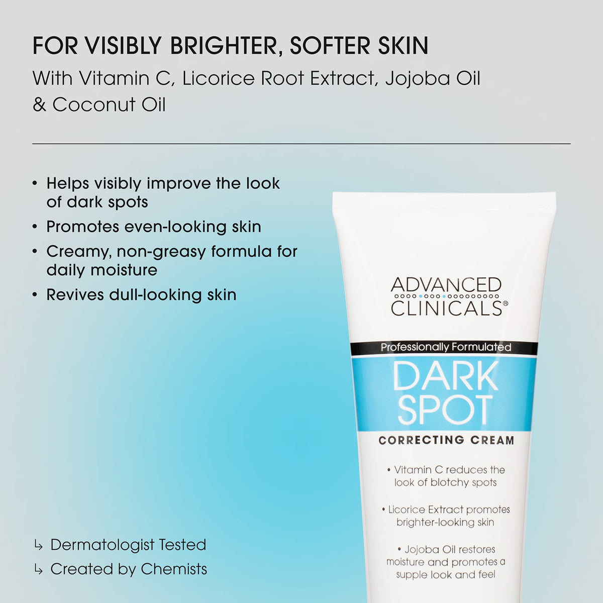 Advanced Clinicals Dark Spot Correcting Cream 237 ml (8 fl oz) - view 3