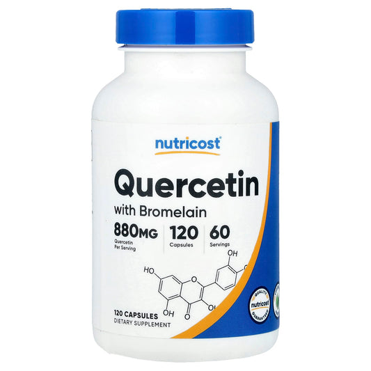 Nutricost Quercetin with Bromelain, 120 Capsules