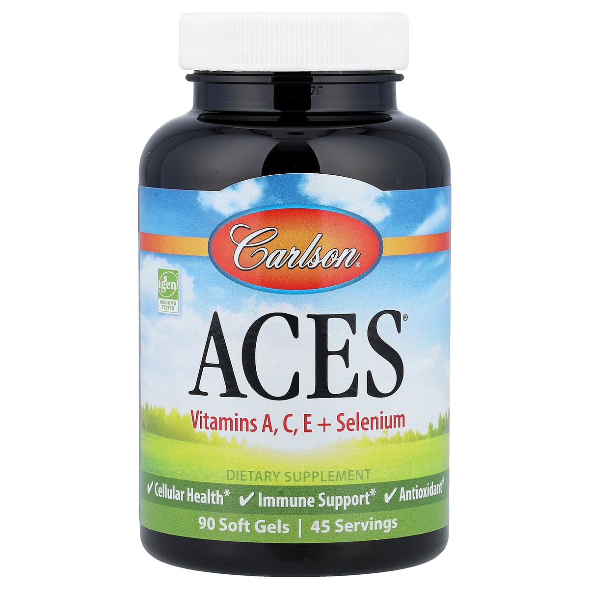 Carlson ACES Vitamins A, C, E + Selenium, 90 Softgels — product view