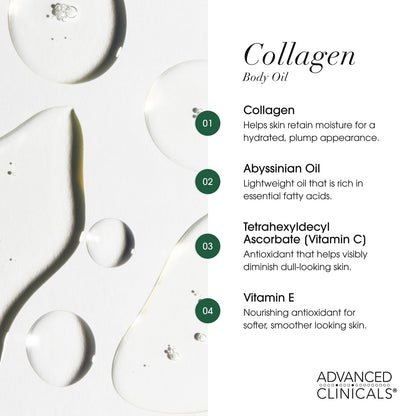 Advanced Clinicals Collagen Lifting Body Oil 355 ml (12 fl oz) - view 4
