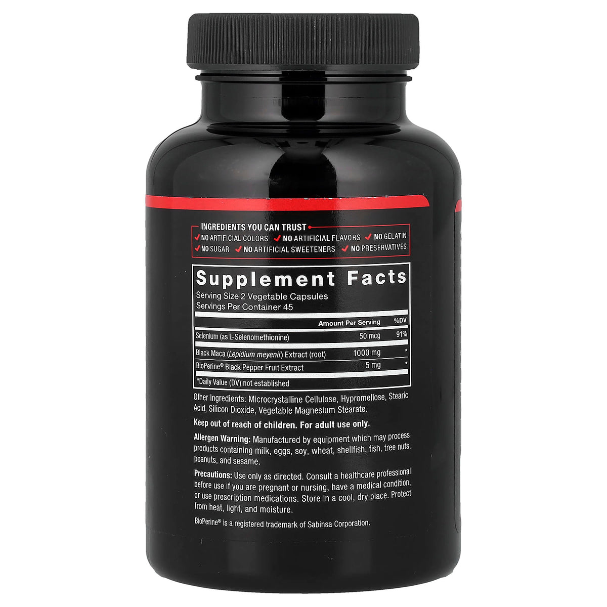 Force Factor Fundamentals Black Maca, 90 Capsules — alternate product view