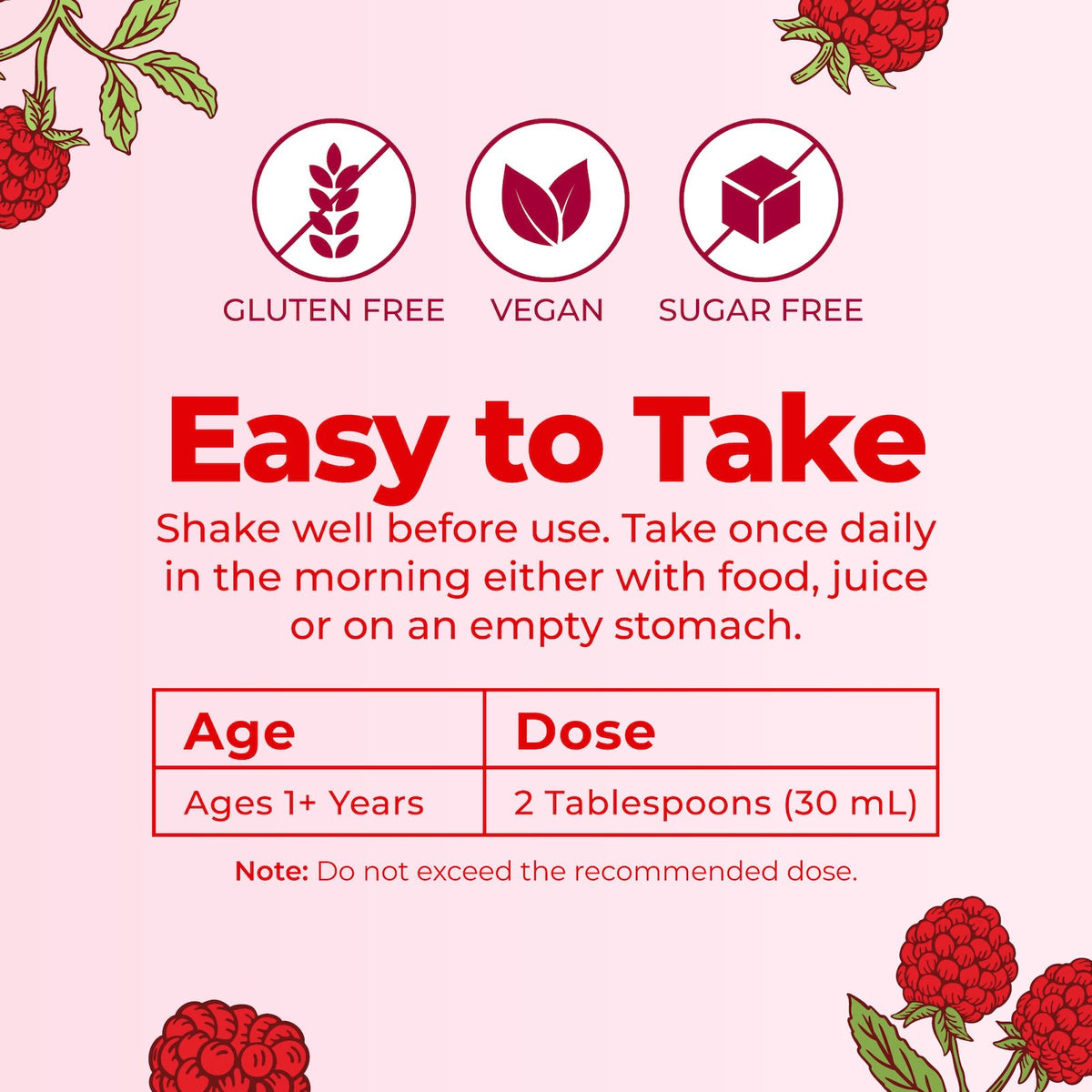 MaryRuth's Liquid Morning Multivitamin, Raspberry, 450 ml (15.22 fl oz) - view 4