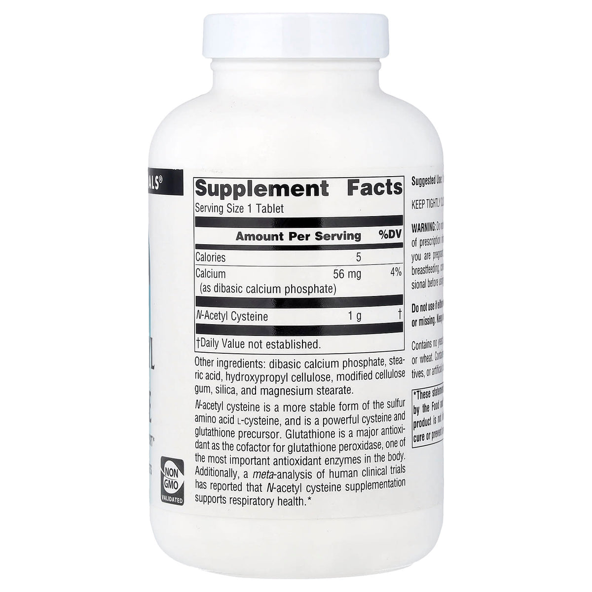 Source Naturals N-Acetyl Cysteine, 1,000 mg, 180 Tablets - view 2
