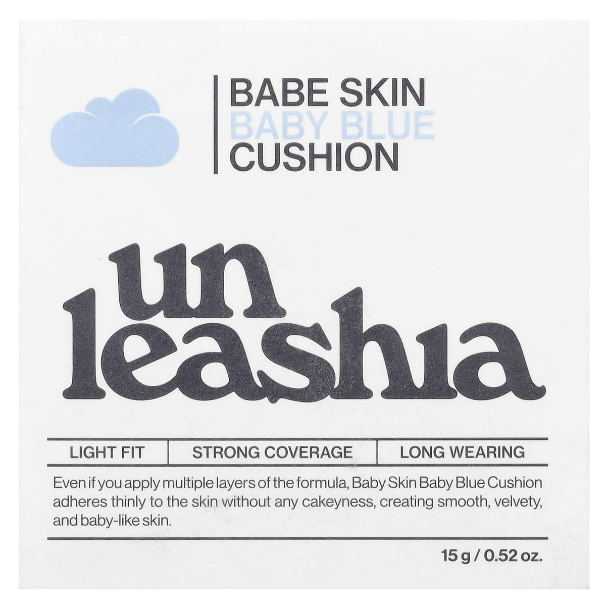 Unleashia Babe Skin Baby Blue Cushion SPF40/PA++, 23W Jolly, 15 g — alternate product view