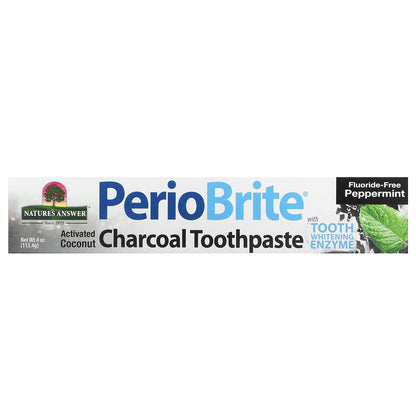 Nature's Answer PerioBrite Charcoal Toothpaste, Peppermint, 113.4 g - view 2