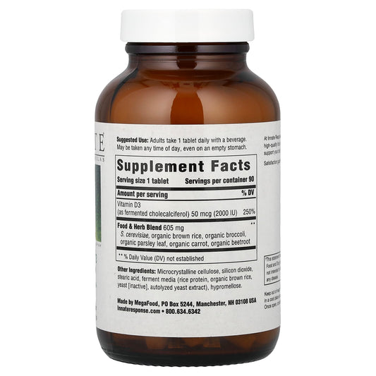 Innate Response Formulas Vitamin D3 50 mcg (2000 IU) 90 Tablets - view 2