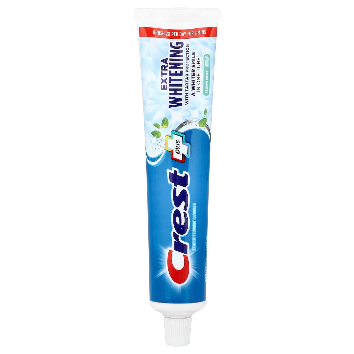 Crest Plus Complete Fluoride Toothpaste, Extra Whitening, Clean Mint, 153 g