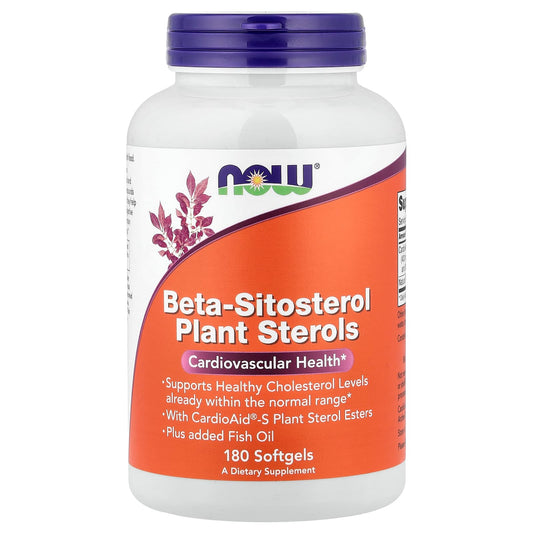 NOW Foods Beta-Sitosterol Plant Sterols, 180 Softgels