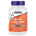 NOW Foods Acetyl-L Carnitine, 750 mg, 90 Tablets