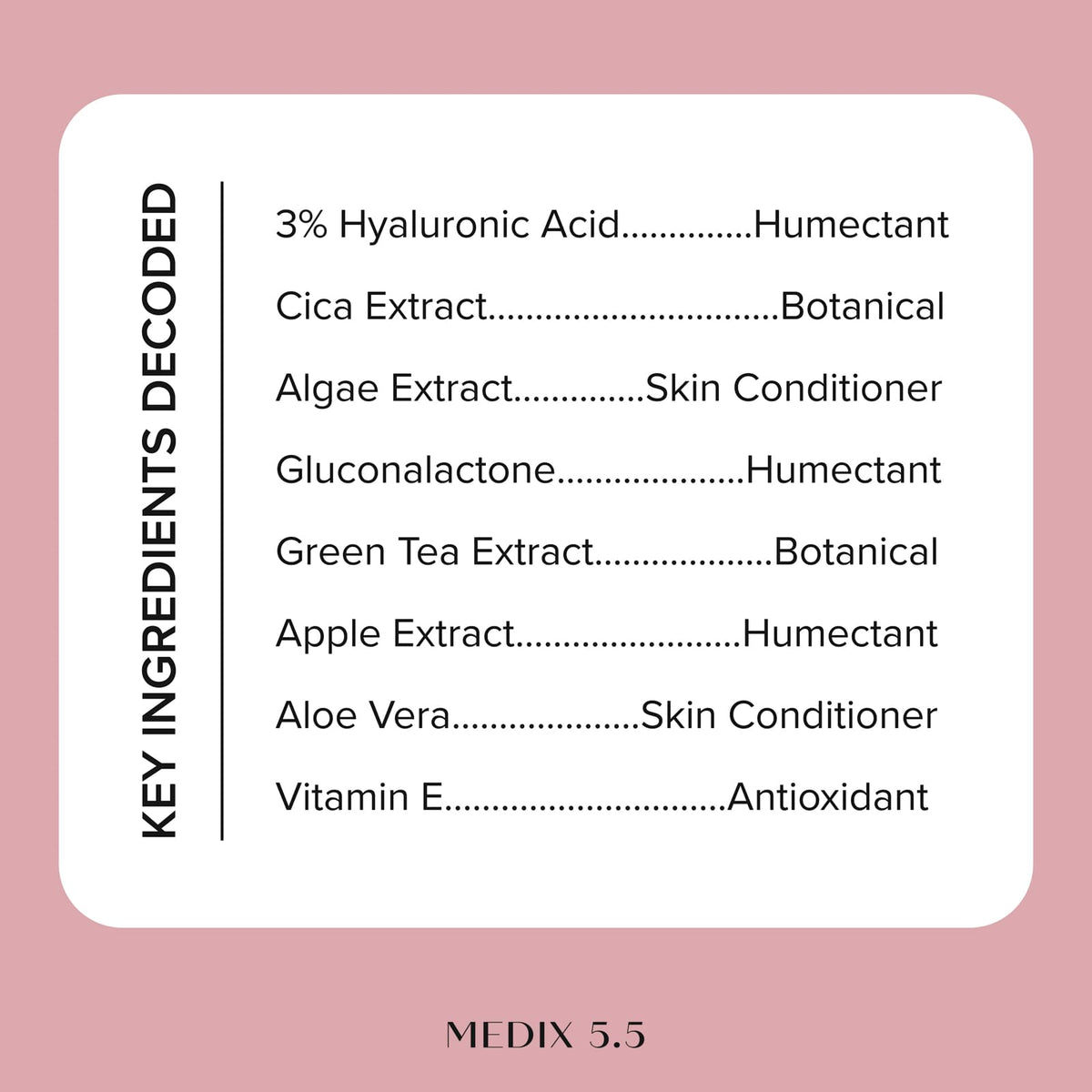 Medix 5.5 3% Hyaluronic Serum 50 ml (1.7 fl oz) - view 5
