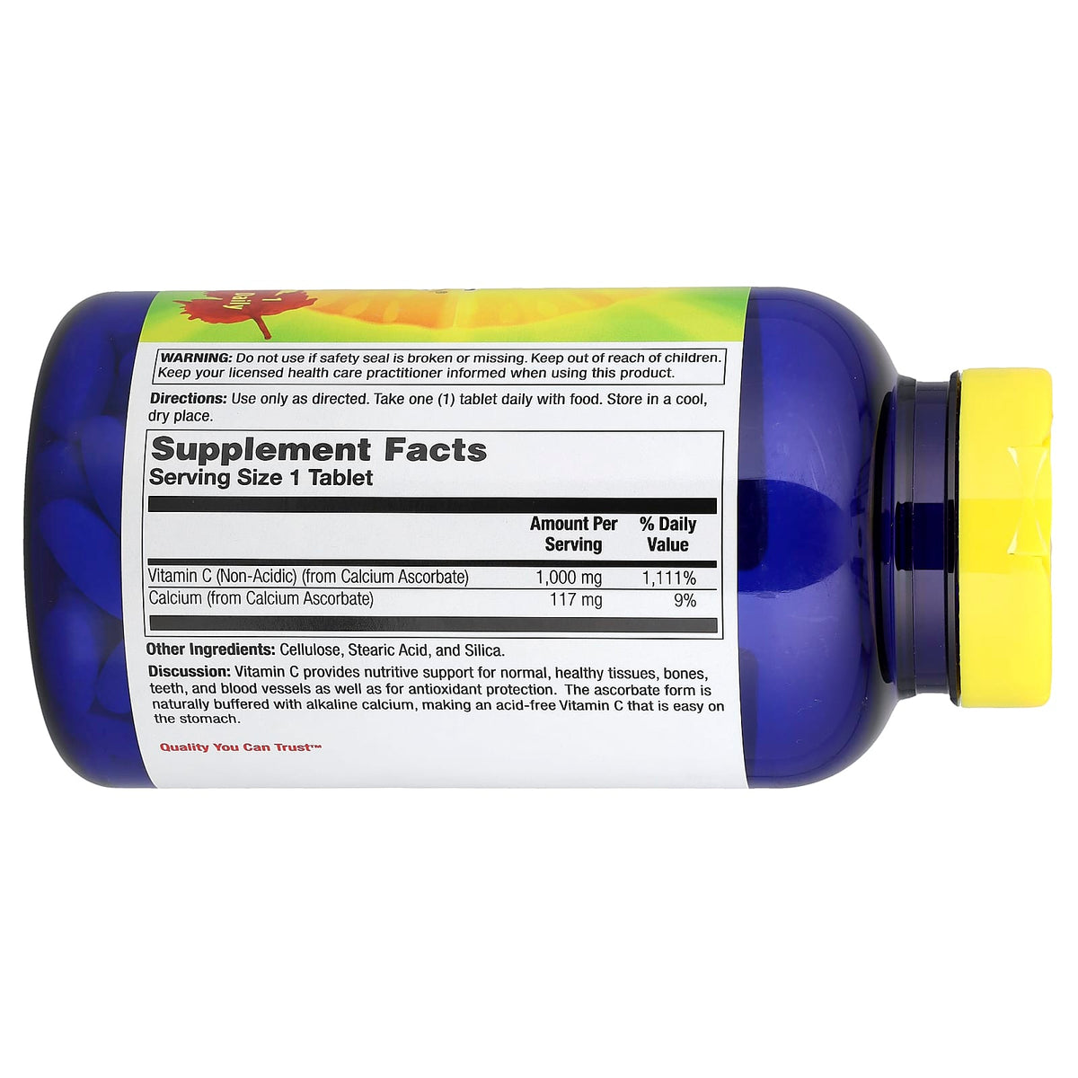 Nature's Life C-1,000 Ascorbate, Non-Acidic Vitamin C, 250 Tablets - view 2