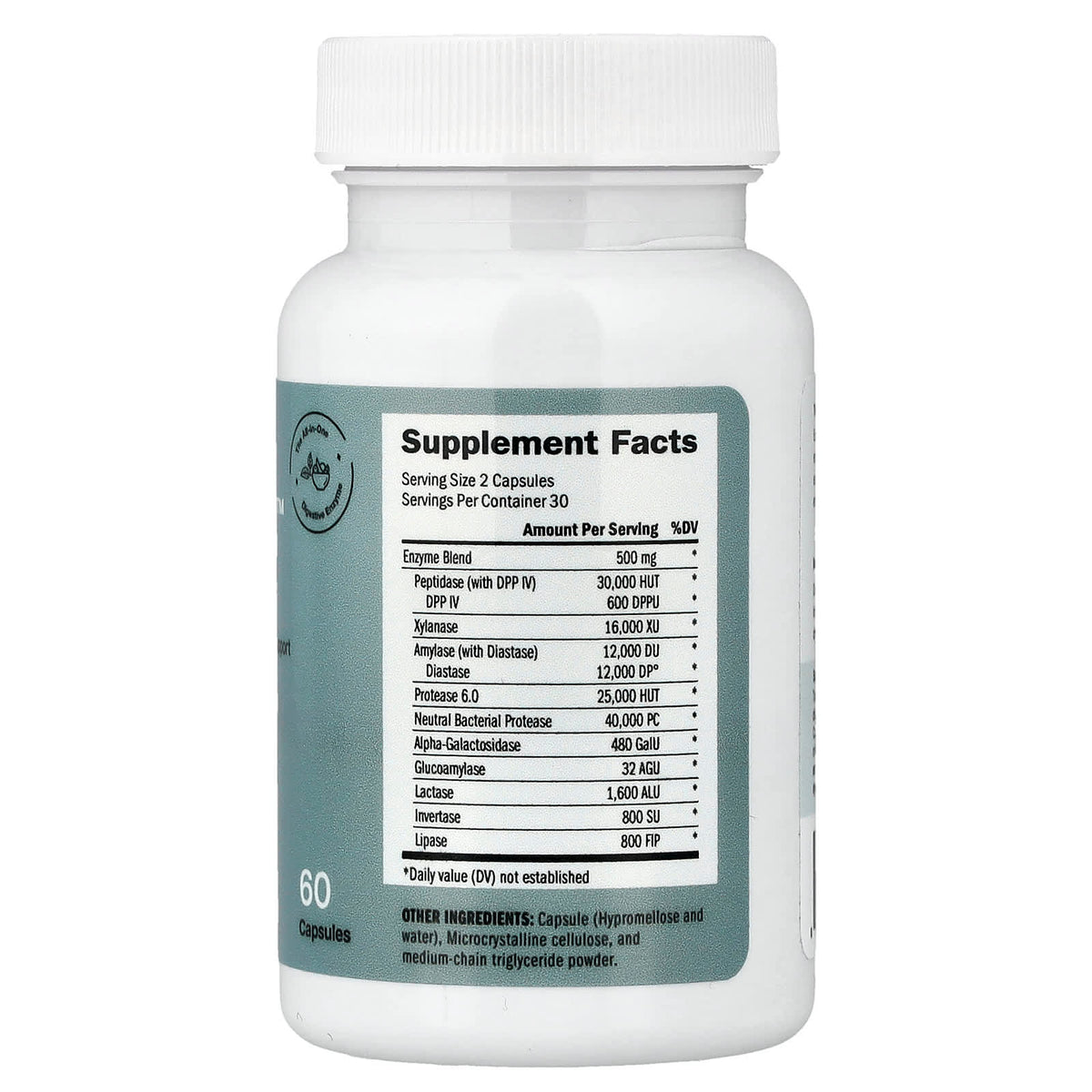 Houston Enzymes TriEnza Digestive Enzyme Blend, 60 Capsules - view 2