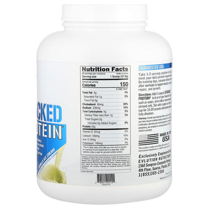 EVLution Nutrition Stacked Protein Powder, Vanilla Ice Cream, 2.27 kg (5 lb) - view 2