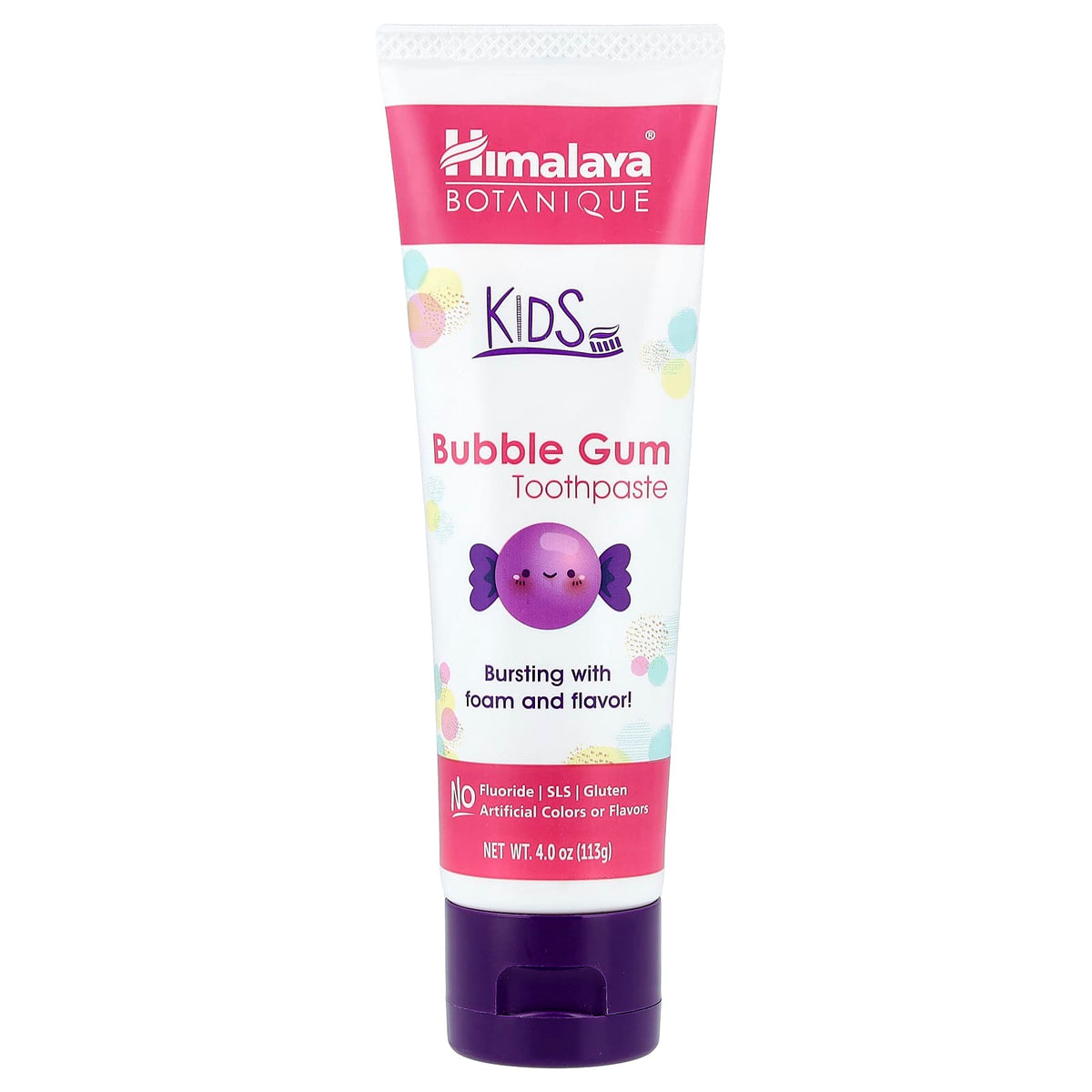 Himalaya Botanique Kids Toothpaste, Bubble Gum, 113 g