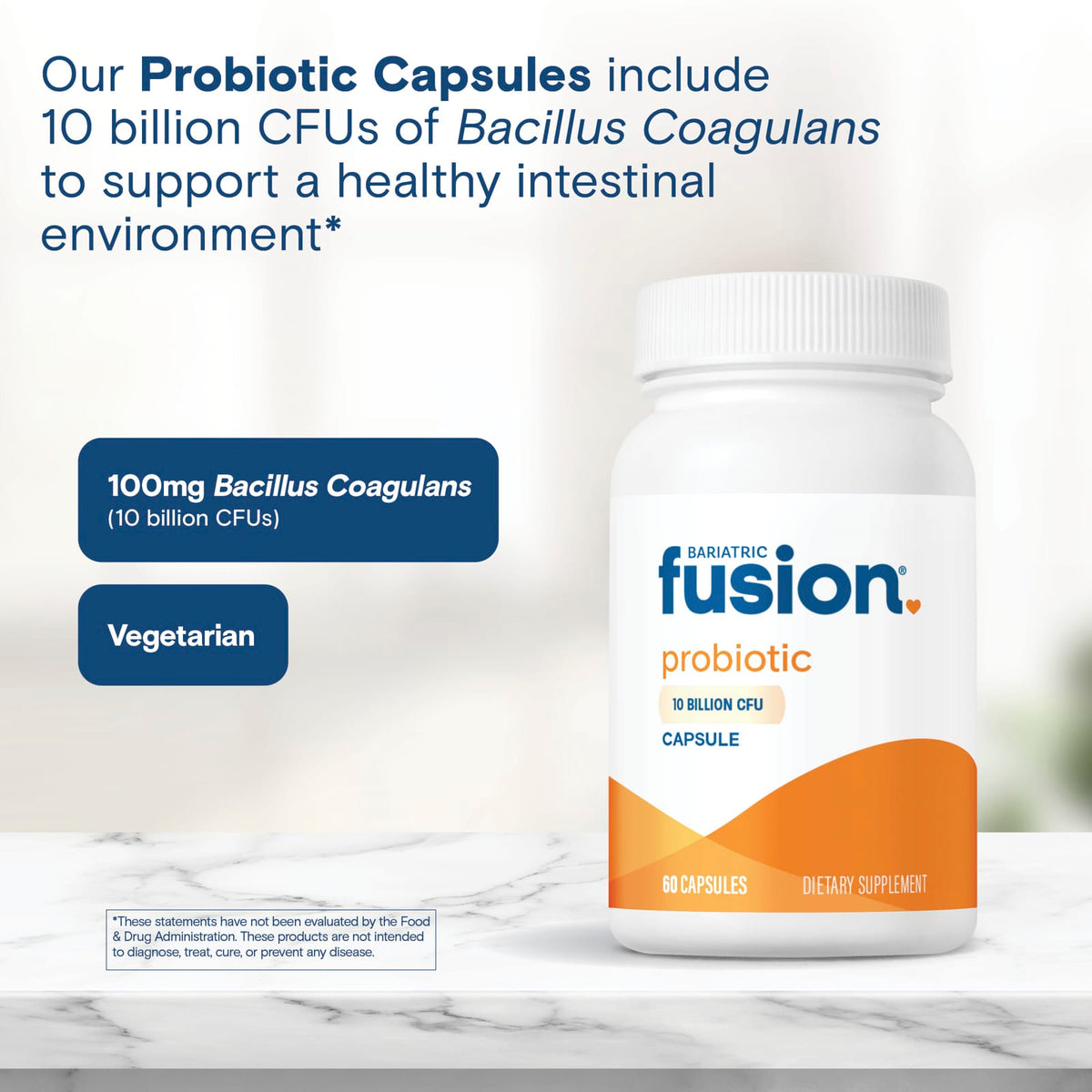 Bariatric Fusion Probiotic 10 Billion CFU 60 Capsules - view 4