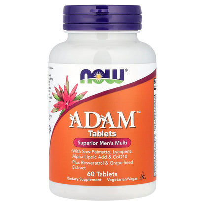 NOW Foods ADAM Superior Men's Multi, 60 Tablets