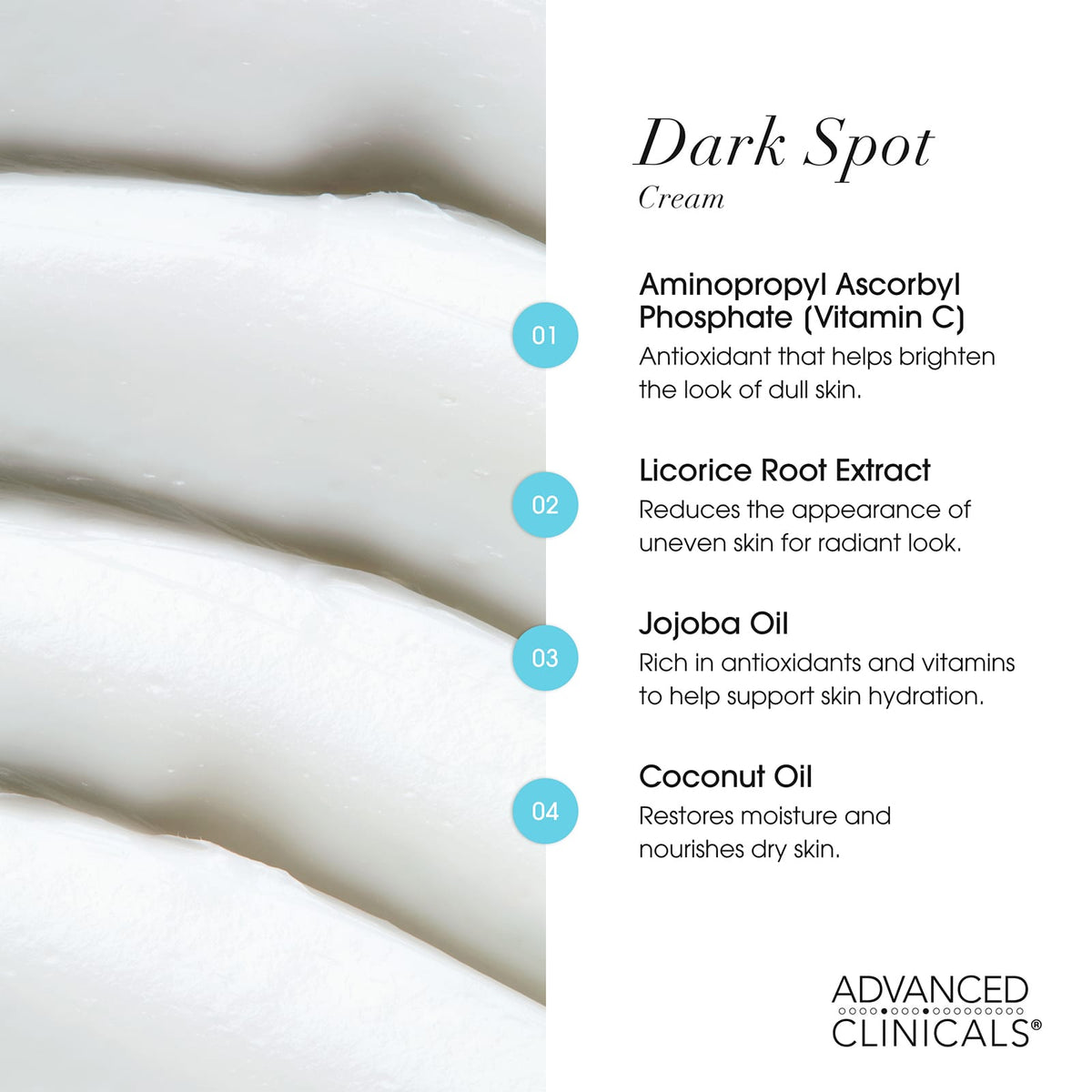 Advanced Clinicals Dark Spot Correcting Cream 237 ml (8 fl oz) - view 6