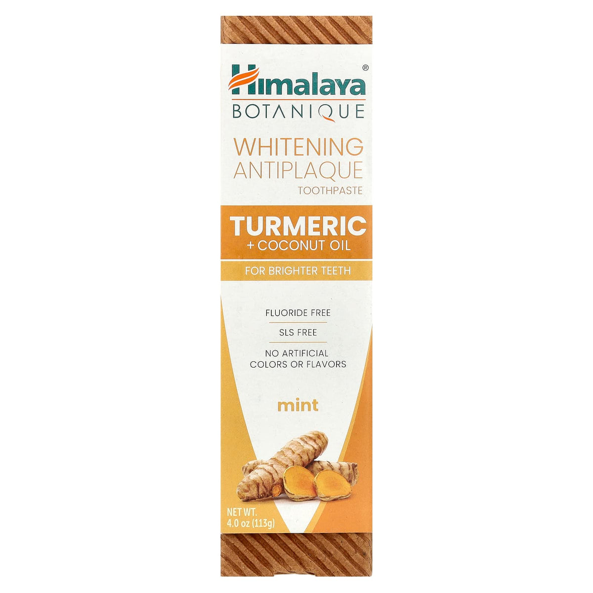 Himalaya Whitening Antiplaque Toothpaste, Turmeric + Coconut Oil, Mint, 113 g - view 2