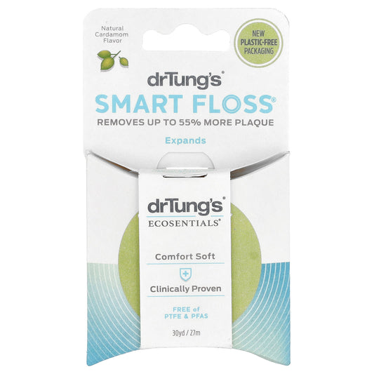 Dr. Tung's Ecosentials Smart Floss, Natural Cardamom, 27 m (30 yd)