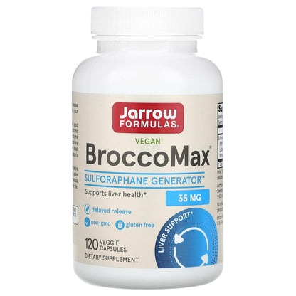 Jarrow Formulas Vegan BroccoMax, 120 Veggie Capsules (17.5 mg per Capsule)