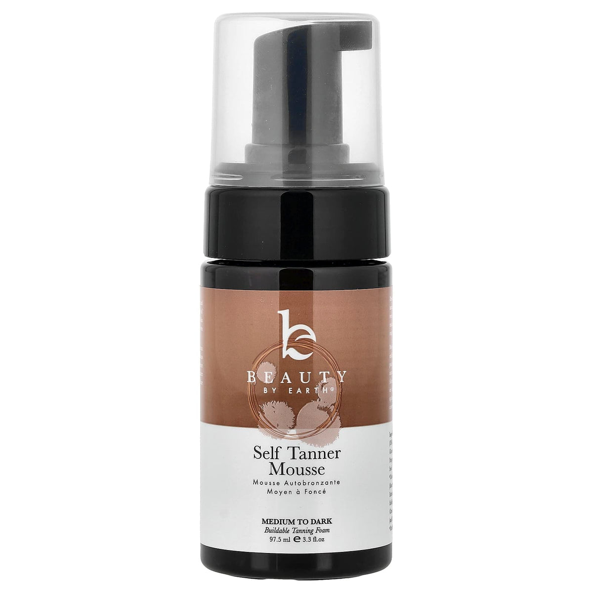 Beauty By Earth Self Tan Mousse, Medium to Dark, 97.5 ml (3.3 fl oz) — product view