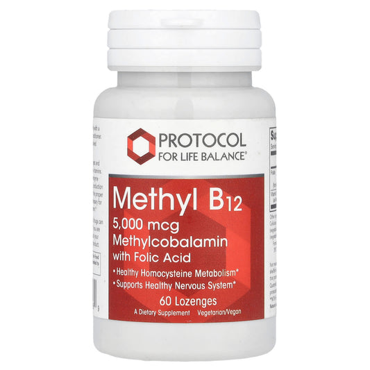 Protocol for Life Balance Methyl B12 5,000 mcg - 60 Pastilles