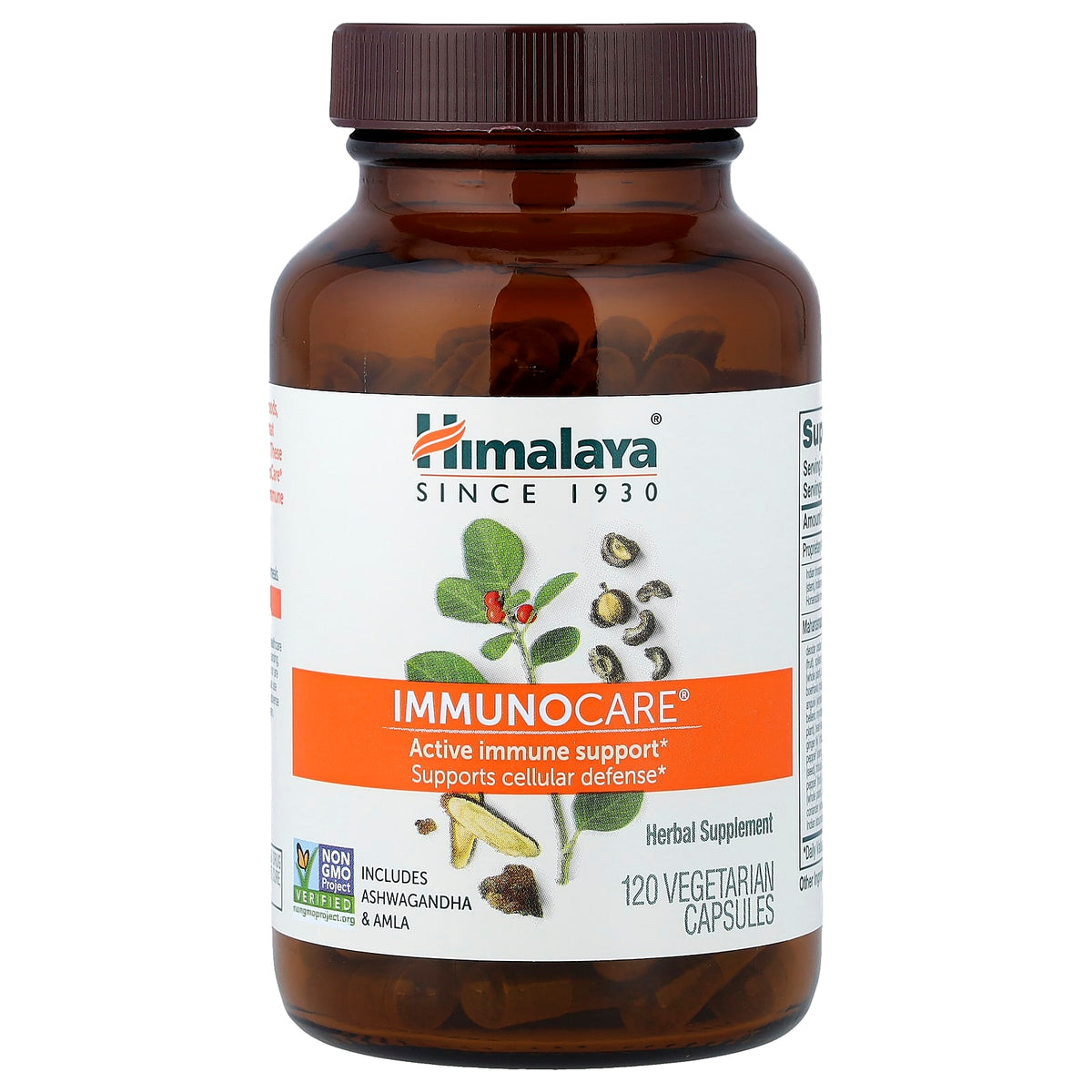 Himalaya ImmunoCare, 120 Vegetarian Capsules - view 3
