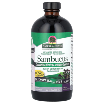 Nature's Answer Sambucus Black Elderberry, 2,500 mg, 480 ml (16 fl oz) - view 3