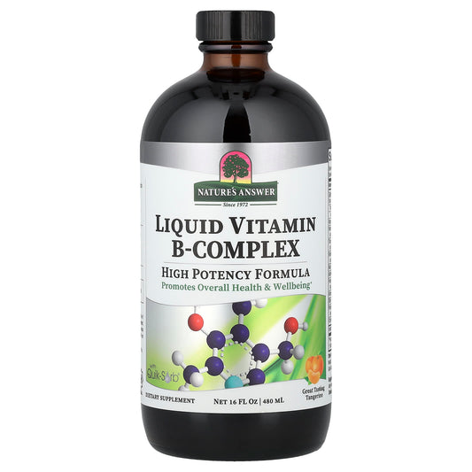 Nature's Answer Liquid Vitamin B-Complex, Tangerine, 480 ml (16 fl oz)