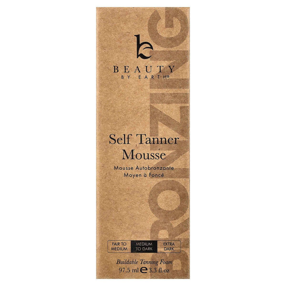 Beauty By Earth Self Tan Mousse, Medium to Dark, 97.5 ml (3.3 fl oz) - view 2